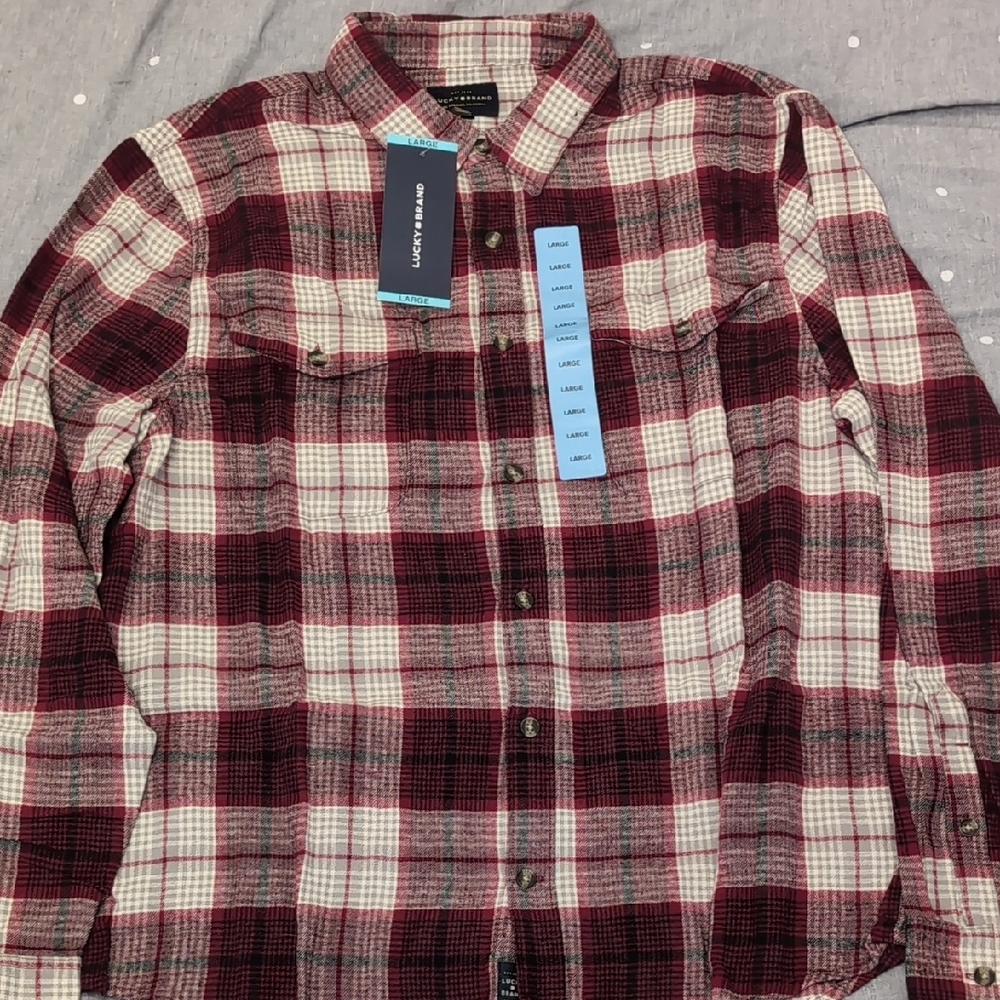 Banana Republic Red Plaid Shirt